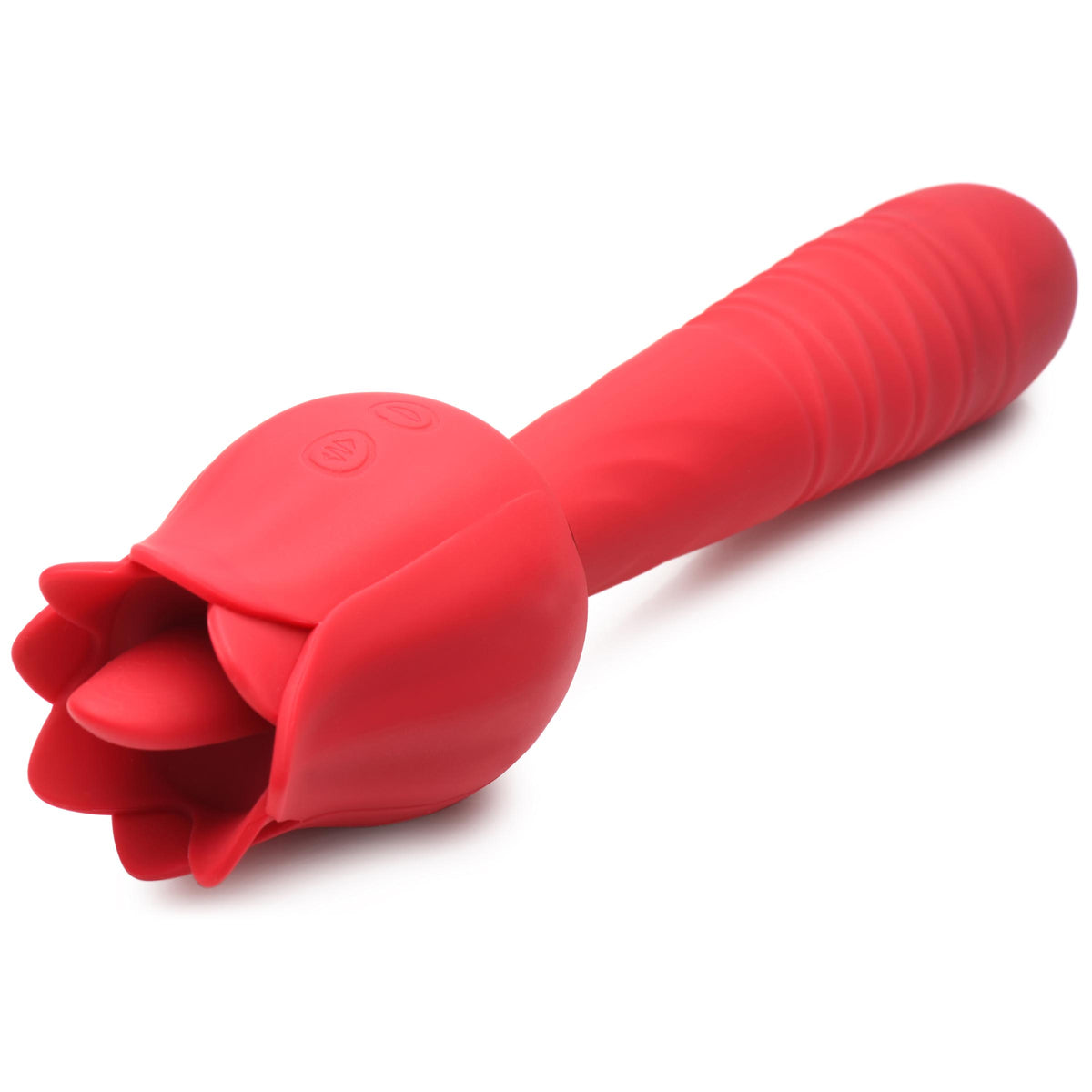 Racy Rose Thrusting and Licking Rose Vibrator