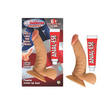 All American Whoppers 6.5 in. Curved Dong with Balls + Cherry Anal - Ese - Royal Sins