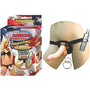 All American Whoppers 6.5in. Vibrating Dong with Universal Harness - Royal Sins