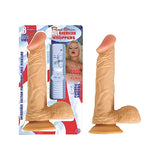 All American Whoppers 8in. Vibrating Dong with Balls - Royal Sins