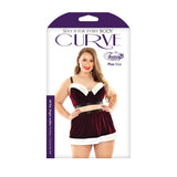 All the Jingle Ladies Costume Set; Long Line Bra, Garter Skirt, and Pant - Royal Sins