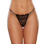 Allure 2 SEXY Lace Front Thong with 'Sexy' Jewel Details Black O/S - Royal Sins