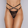 Allure Adore Cherished Panty Black O/S - Royal Sins