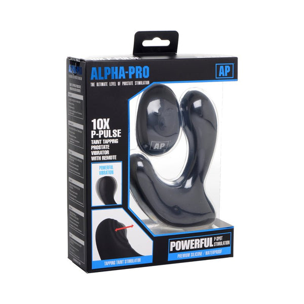 Alpha - Pro Tapping & Vibrating Prostate Stimulator with Remote - Royal Sins