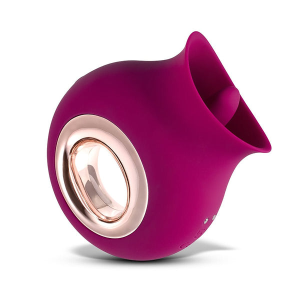 Alvina Luxury Tongue Vibrator - Magenta - Royal Sins