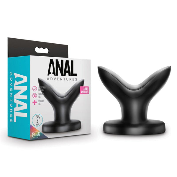 Anal Adventures Anal Anchor Expanding Plug Black - Royal Sins