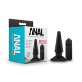 Anal Adventures Basic Vibrating Anal Pleaser Remote - Controlled Plug Black - Royal Sins