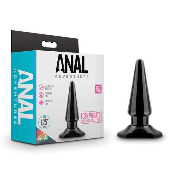 Anal Adventures Easy Plug Black - Royal Sins