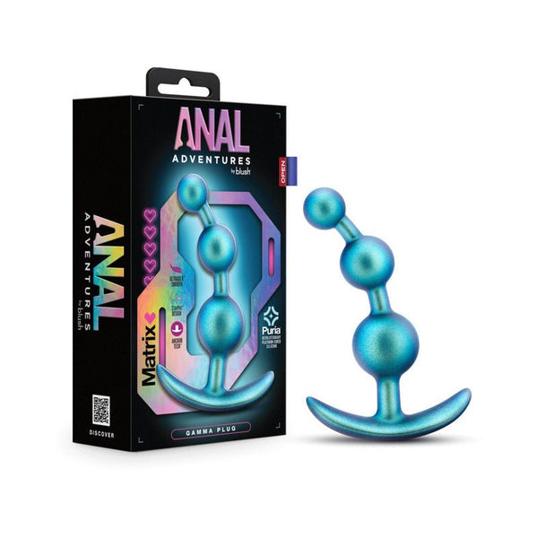 Anal Adventures Matrix Gamma Plug Neptune Teal - Royal Sins