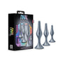 Anal Adventures Matrix Genesis Plug Kit Stellar Silver - Royal Sins