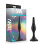 Anal Adventures Platinum Silicone Beginner Plug Large Black - Royal Sins