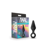 Anal Adventures Platinum Silicone Loop Plug Medium Black - Royal Sins