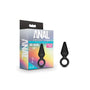 Anal Adventures Platinum Silicone Loop Plug Small Black - Royal Sins