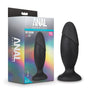Anal Adventures Platinum Silicone Rocket Plug Black - Royal Sins
