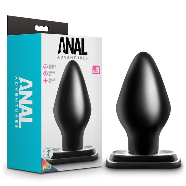 Anal Adventures XXL Plug Black - Royal Sins
