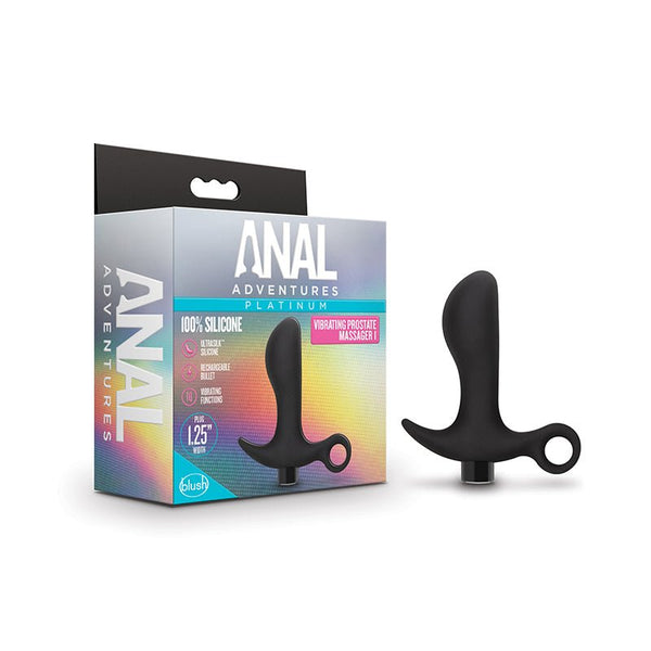 Anal Adventures?Platinum Silicone Rechargeable Vibrating Prostate Massager 01 - Royal Sins
