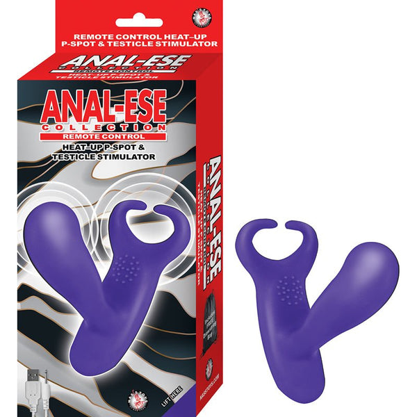 Anal - Ese Collection Remote Control Heat - Up P - Spot & Testicle Stimulator Purple - Royal Sins