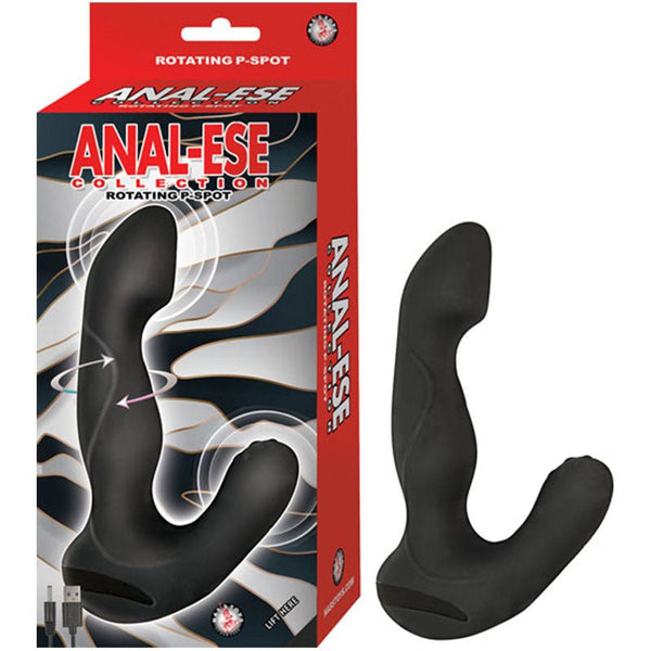 Anal Ese Collection Rotating P Spot Vibe Black - Royal Sins