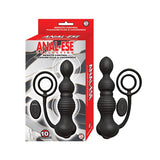 Anal - Ese Remote Control Pleasure Plug & Cockrings - Black - Royal Sins