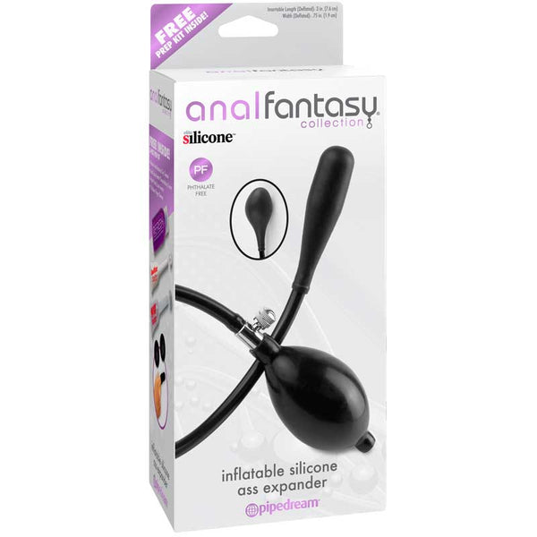 Anal Fantasy Collection Inflatable Silicone Ass Expander Black - Royal Sins