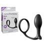 Anal Fantasy Collection Silicone Ass - Gasm Cock Ring Beginner's Plug Black - Royal Sins