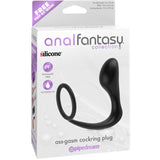 Anal Fantasy Collection Silicone Ass - Gasm Cockring Plug Black - Royal Sins