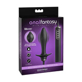 Anal Fantasy Elite Collection Auto - Throb Inflatable Vibrating Plug Black - Royal Sins