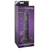 Anal Fantasy Elite Vibrating Ass Fucker 12 in. Thrusting Dildo With Suction Cup Black - Royal Sins