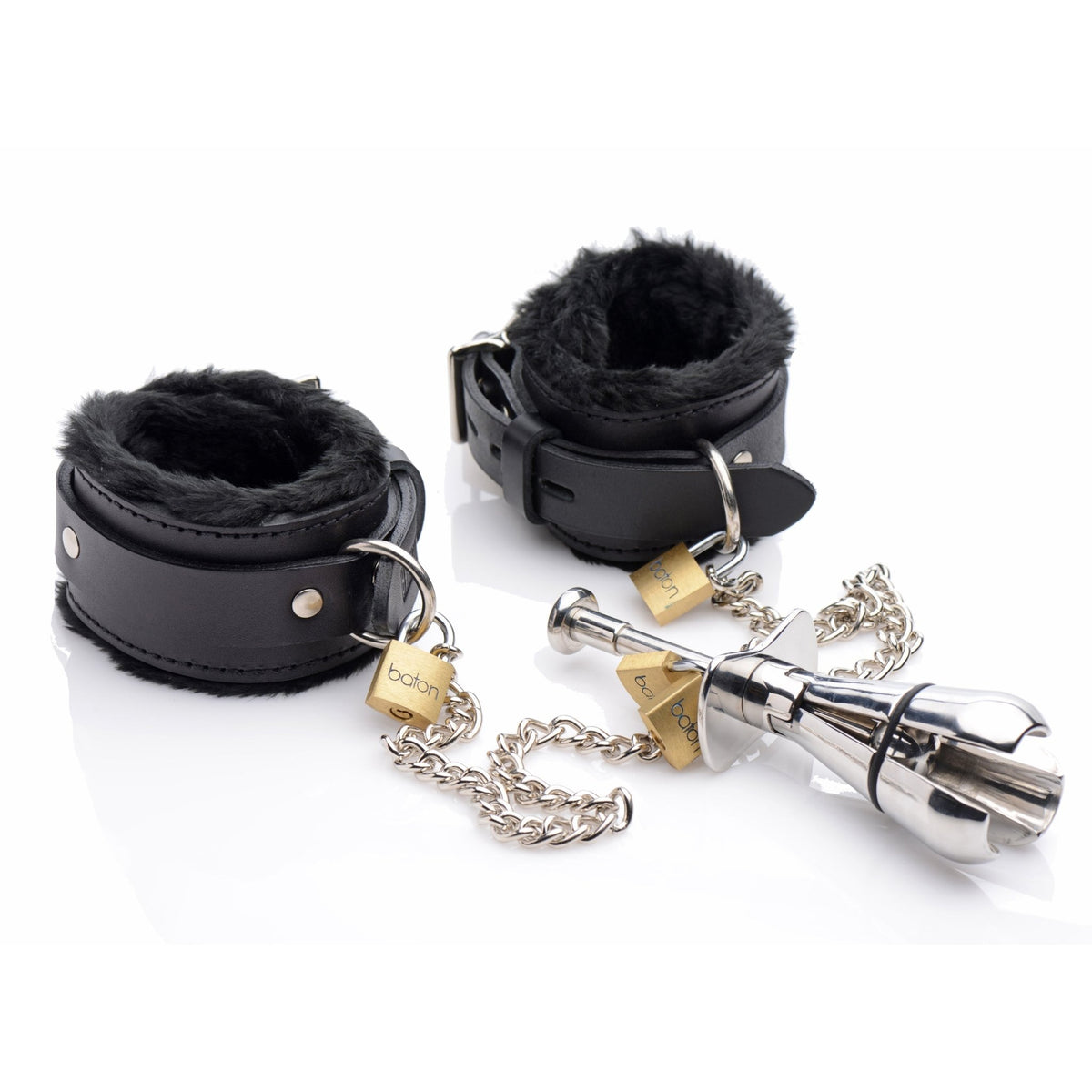 Ankles to Anal Plug Locking Bondage Kit - Royal Sins