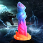 Aqua - Cock Glow - In - The - Dark Silicone Dildo - Royal Sins