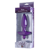 Aria Vibrating Silicone Anal Plug - Medium - Royal Sins