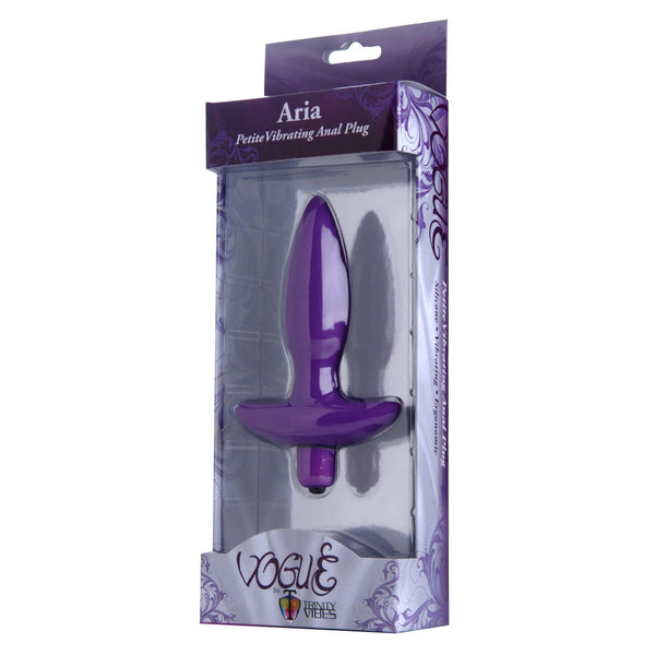 Aria Vibrating Silicone Anal Plug - Small - Royal Sins