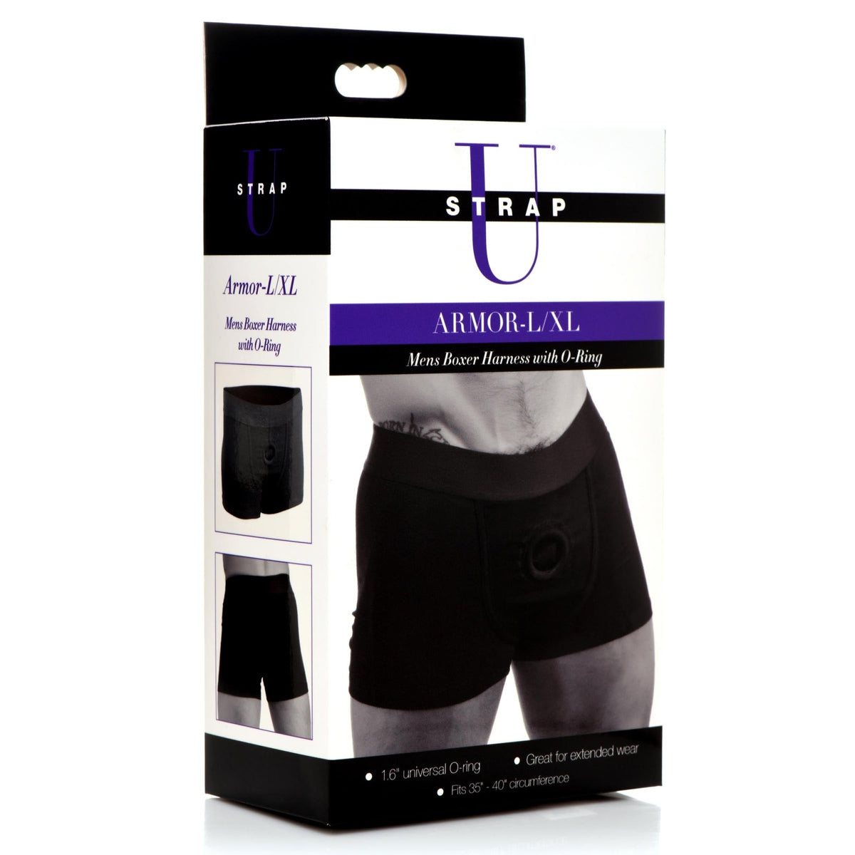 Armor Mens Boxer Harness with O - Ring - LXL - Royal Sins