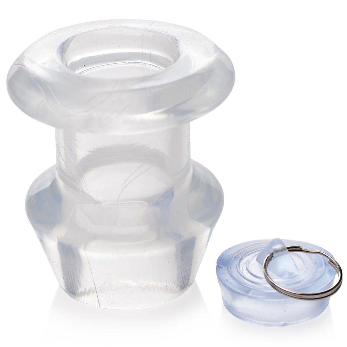 Ass Bung Clear Hollow Anal Dilator with Plug - Large - Royal Sins