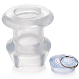 Ass Bung Clear Hollow Anal Dilator with Plug - Large - Royal Sins