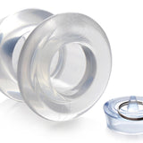 Ass Bung Clear Hollow Anal Dilator with Plug - Large - Royal Sins