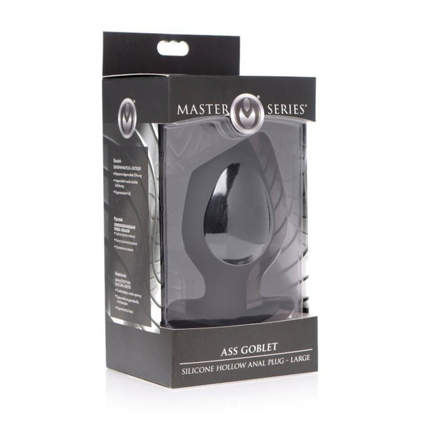 Ass Goblet Silicone Hollow Anal Plug - Large - Royal Sins