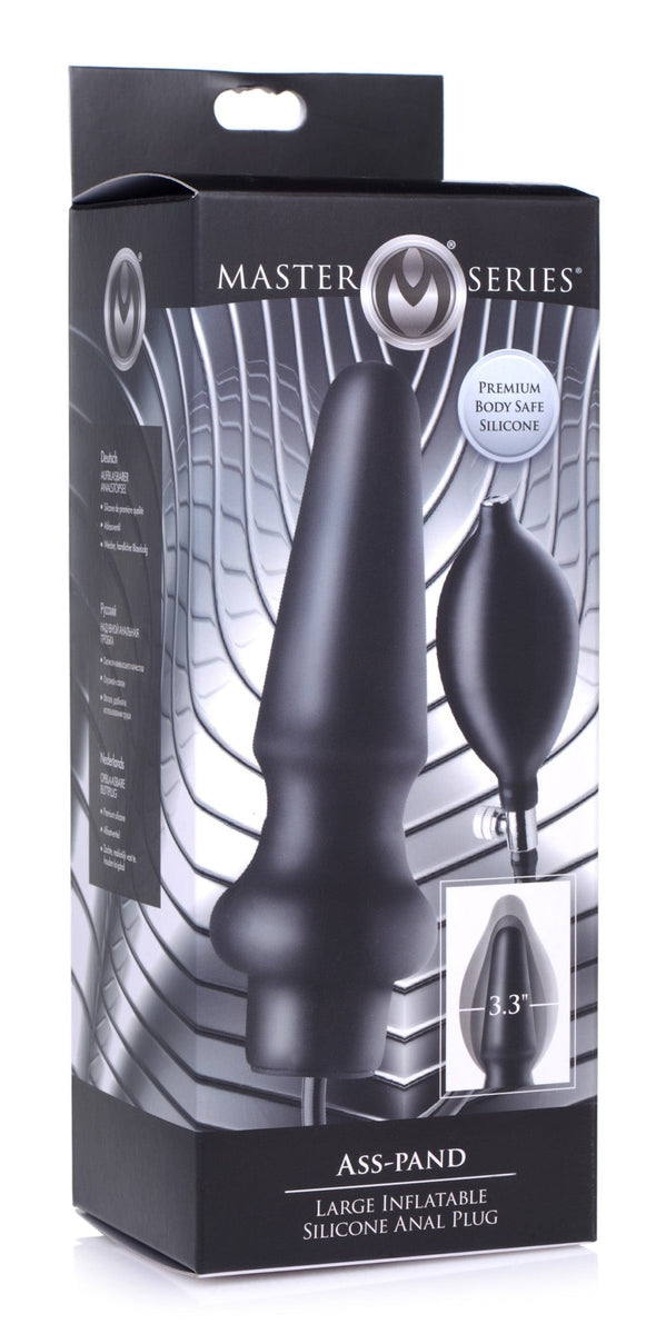 Ass - Pand Large Inflatable Silicone Anal Plug - Royal Sins