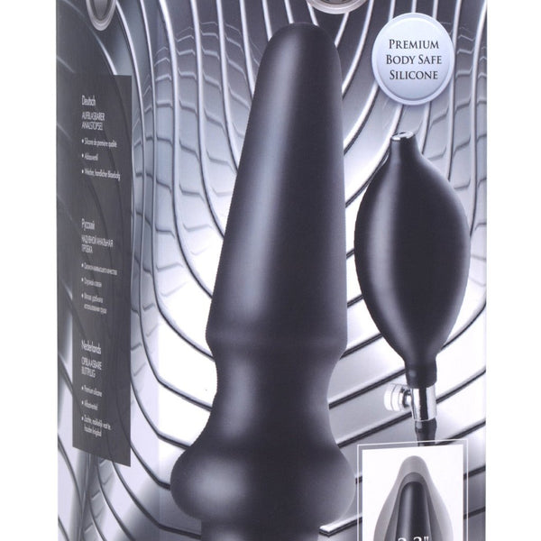 Ass - Pand Large Inflatable Silicone Anal Plug - Royal Sins