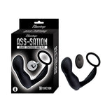 Ass - Sation Remote Contoured Anal Plug Black - Royal Sins