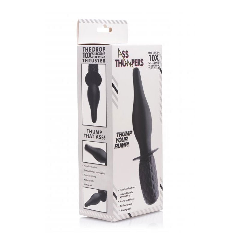 Ass Thumpers The Drop 10x Silicone Vibrating Thruster - Royal Sins