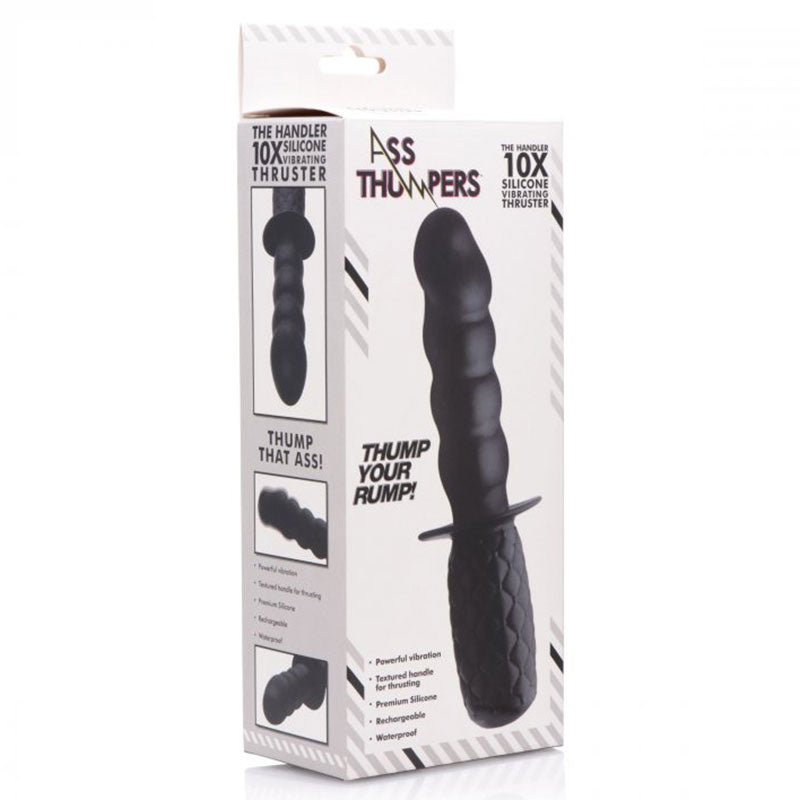 Ass Thumpers The Handler 10x Silicone Vibrating Thruster - Royal Sins