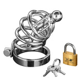 Asylum 4 Ring Locking Chastity Cage - Royal Sins