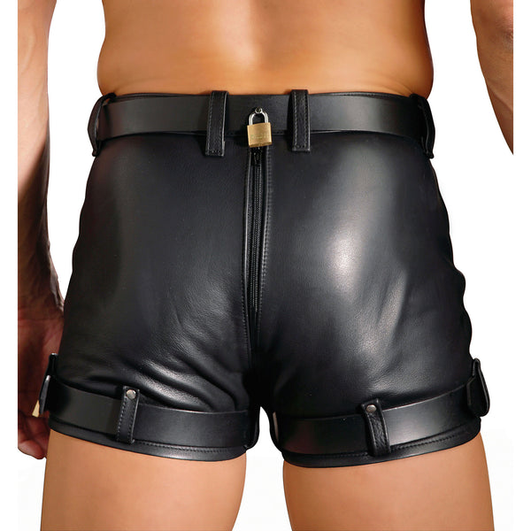 Strict Leather Chastity Shorts- 31 inch waist