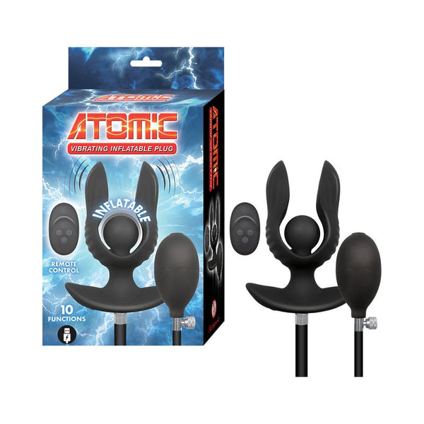 Atomic Vibrating Inflatable Plug Black - Royal Sins