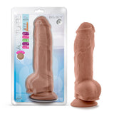 Au Naturel Big Boy 10 in. Posable Dual Density Dildo with Balls Tan - Royal Sins