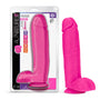 Au Naturel Bold Huge 10 in. Posable Dual Density Dildo with Balls Pink - Royal Sins