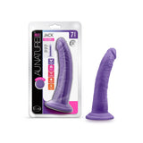 Au Naturel Bold Jack 7 in. Posable Dual Density Dildo Purple - Royal Sins