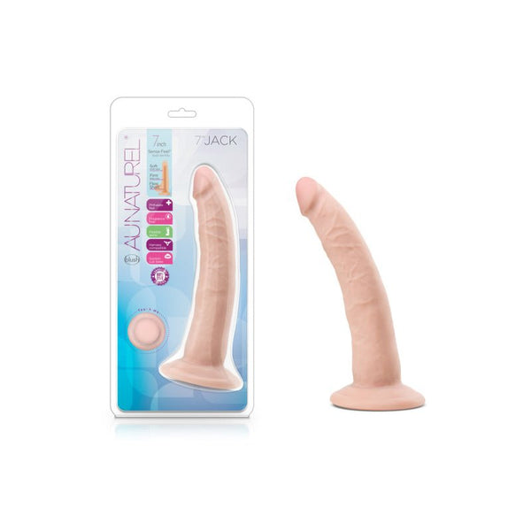 Au Naturel Jack 7.5 in. Posable Dual Density Dildo Beige - Royal Sins