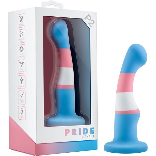 Avant Pride P2 True Blue 6 in. Silicone Dildo - Royal Sins